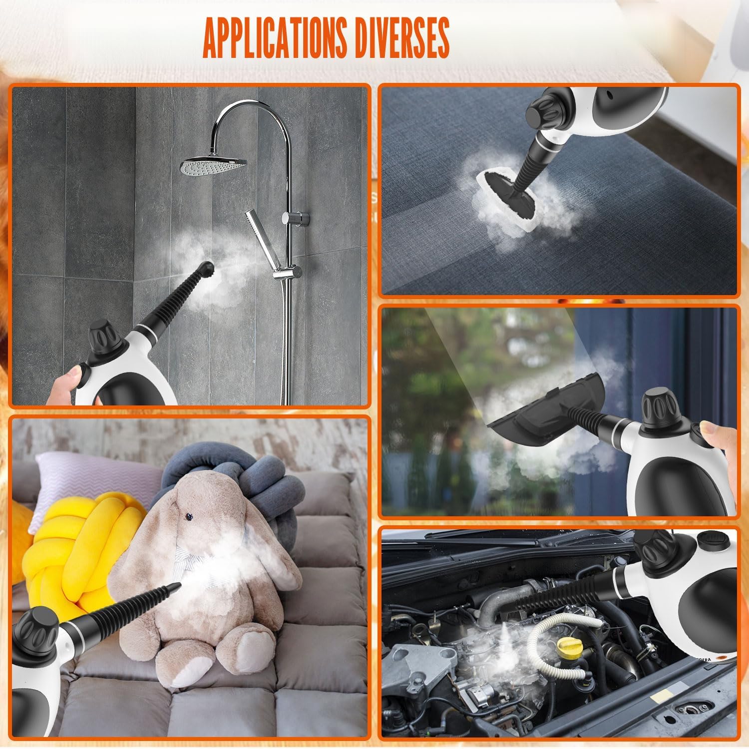 Nettoyeur vapeur portatif pour la maison