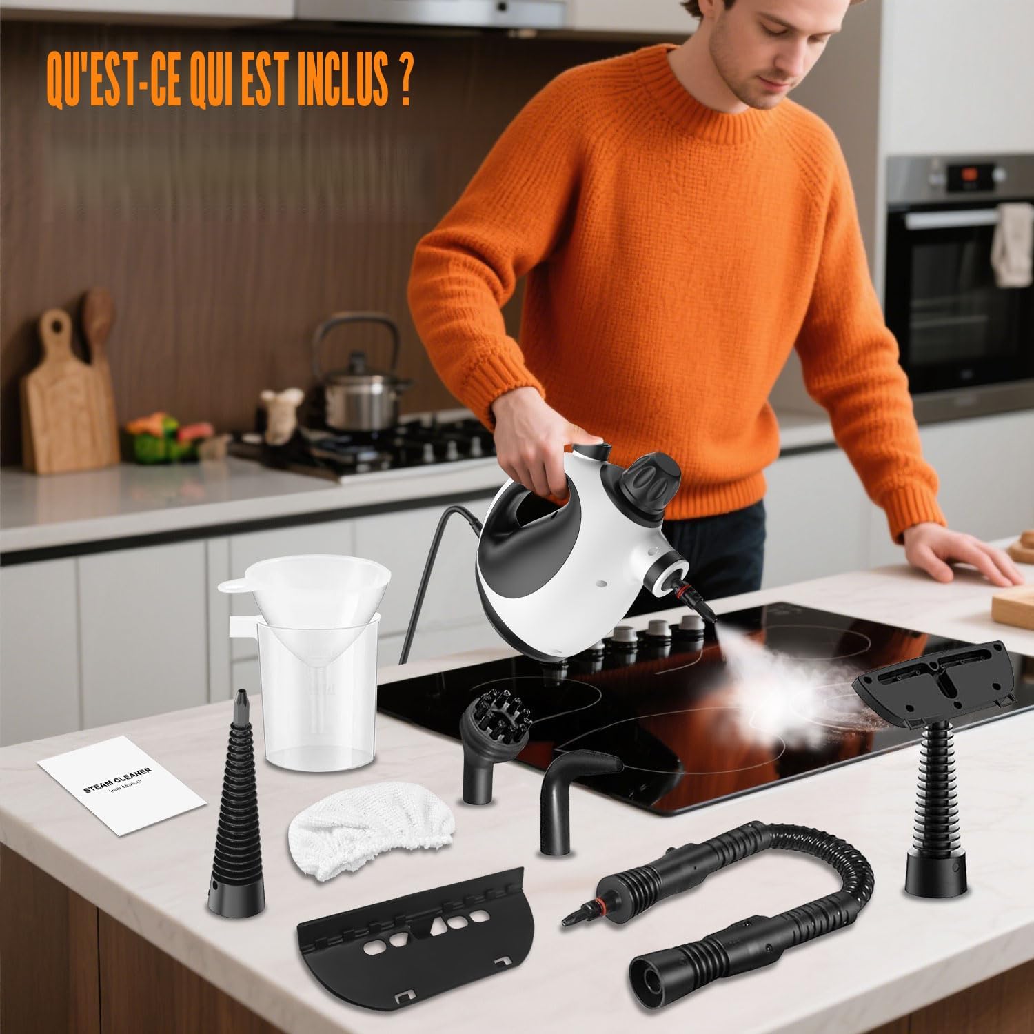 Nettoyeur vapeur portatif pour la maison