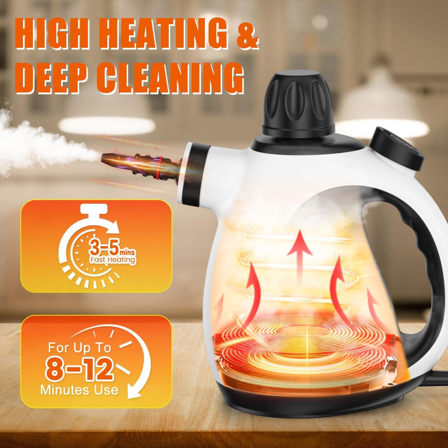 Nettoyeur vapeur portatif pour la maison