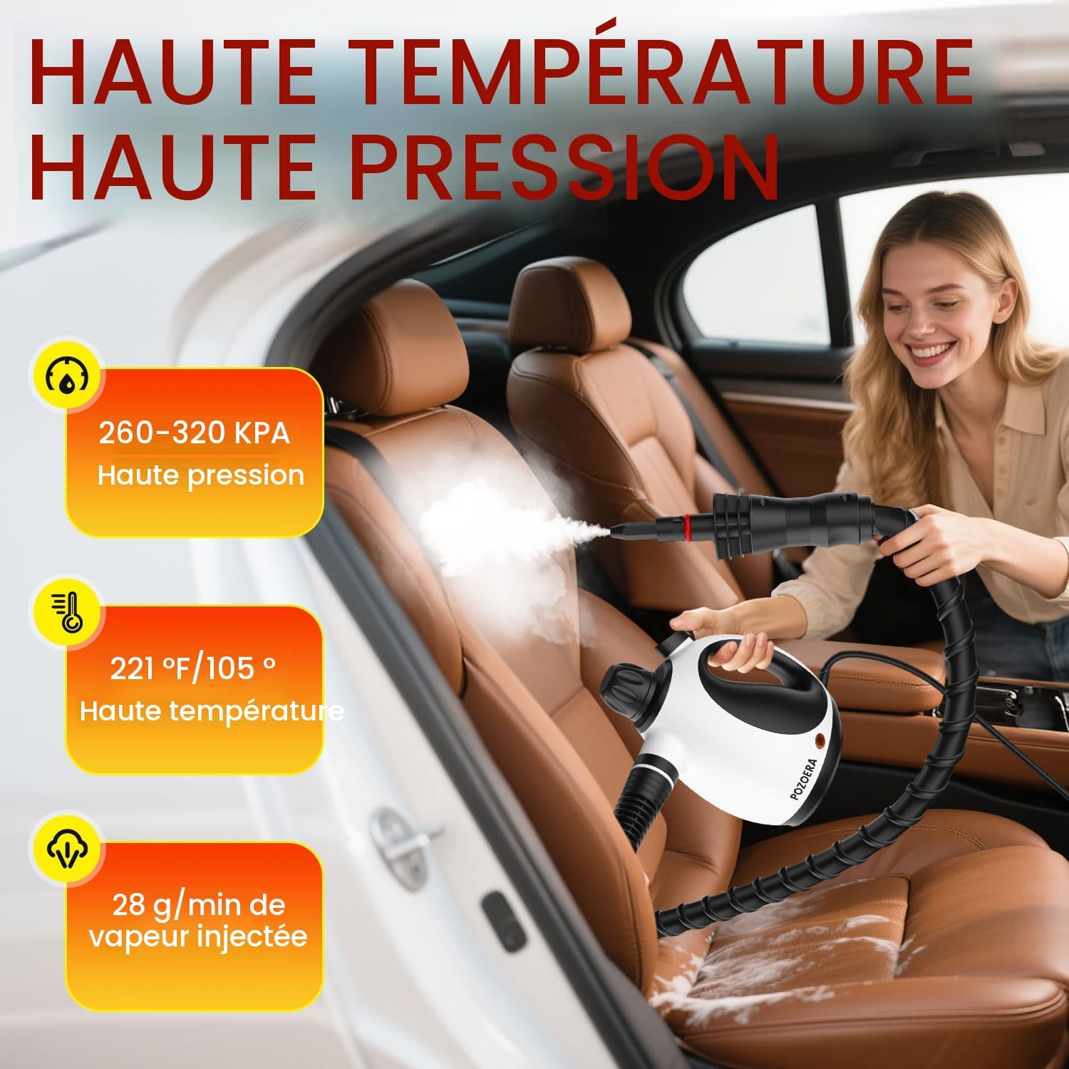 Nettoyeur vapeur portatif pour la maison