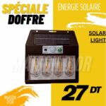 Applique Murale avec Trois Lampes Solaire et Détecteur De Mouvement Étanche
