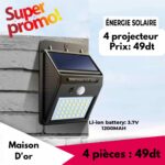 Lampe Solaire Extérieure avec Détecteur de Mouvement -20 LED