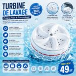 Mini machine à laver portable pour évier alimentation USB 60 W