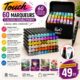 Trousse de 60 Feutres Marqueurs Double pointe