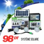 Système d'éclairage solaire avec ampoules 30 CClamp CL-03