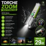 Tourche De Poche Multifonctionnelle Rechargeable À Zoom