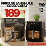 Friteuse à air SilverCrest 12L – 5000W avec écran digital